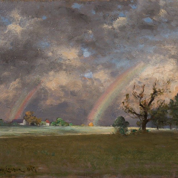 Johan Ericson - Landscape with Double Rainbow, 1887 - CLASSICARTWORKS