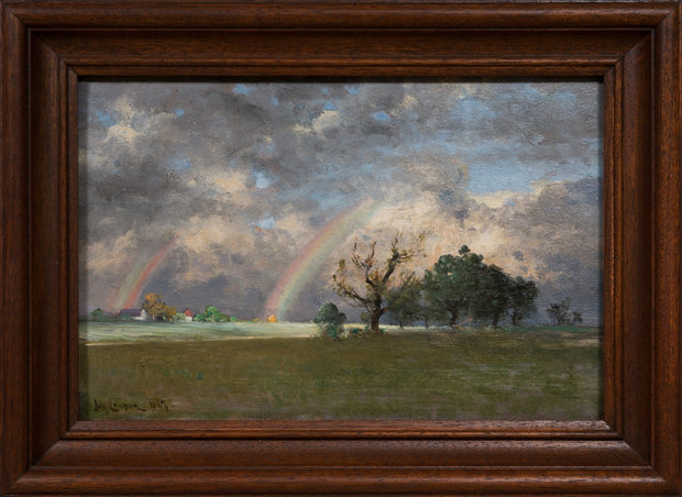 Johan Ericson - Landscape with Double Rainbow, 1887 - CLASSICARTWORKS