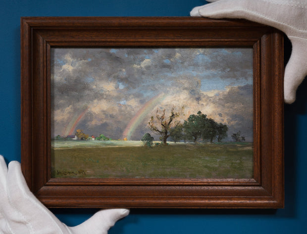 Johan Ericson - Landscape with Double Rainbow, 1887 - CLASSICARTWORKS