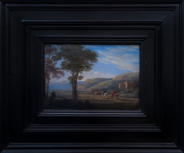 Netherlandish 17th Century School - Landscape with Riders - CLASSICARTWORKS