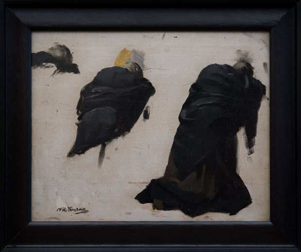 Nils Forsberg - Oil Sketch for the Painting "Death of a Hero", c. 1885-88 - CLASSICARTWORKS