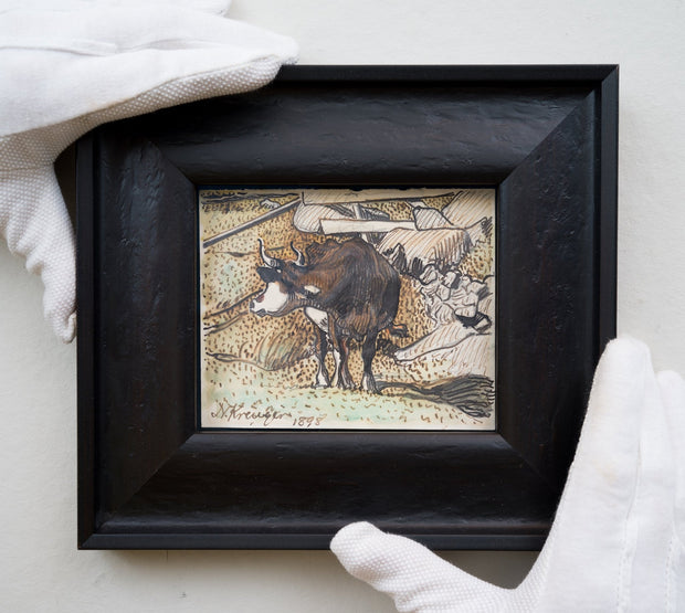 Nils Kreuger - Cow in a Landscape, 1898 - CLASSICARTWORKS
