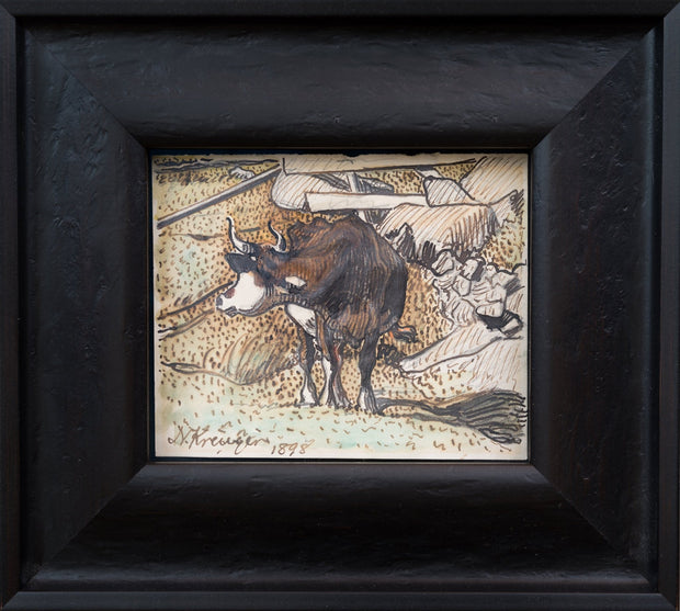 Nils Kreuger - Cow in a Landscape, 1898 - CLASSICARTWORKS