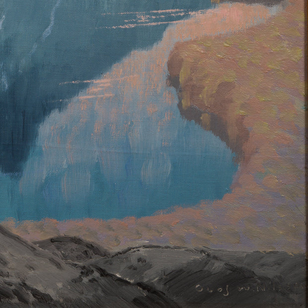 Olof Walfrid Nilsson - Lyngenfjord Mountain Landscape, Norway - CLASSICARTWORKS