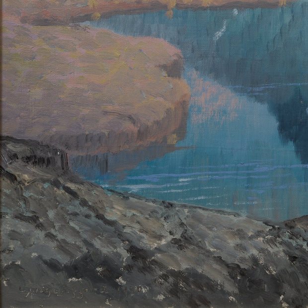 Olof Walfrid Nilsson - Lyngenfjord Mountain Landscape, Norway - CLASSICARTWORKS