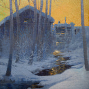 Olof Walfrid Nilsson - Winter Evening at the Mill - CLASSICARTWORKS