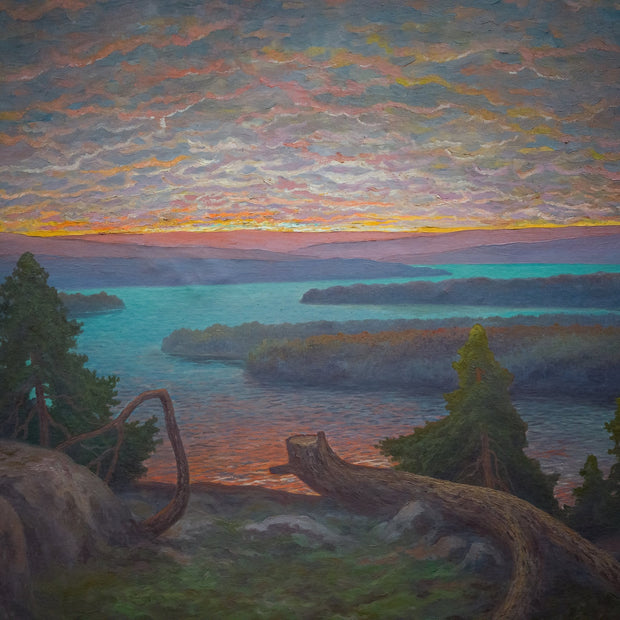 Oscar Lycke - A Scandinavian Landscape View - CLASSICARTWORKS