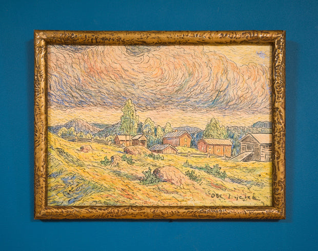 Oscar Lycke - Fäbod Settlement near Liden - CLASSICARTWORKS