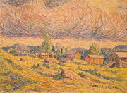 Oscar Lycke - Fäbod Settlement near Liden - CLASSICARTWORKS