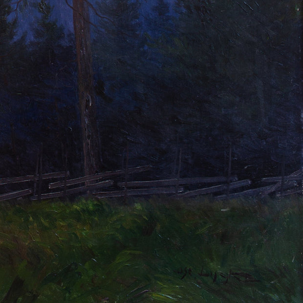 Oscar Lycke - Pines in Sunset, Motif from Liden - CLASSICARTWORKS