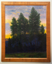 Oscar Lycke - Pines in Sunset, Motif from Liden - CLASSICARTWORKS