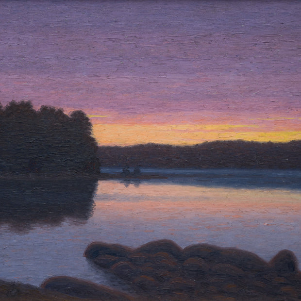 Otto Lindberg - Sunset over the Lake, 1935 - CLASSICARTWORKS