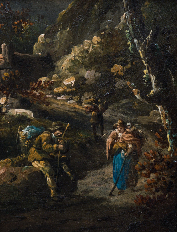 Thomas Barker of Bath - Rocky Path With Figures - CLASSICARTWORKS