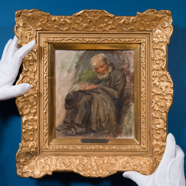 Victor Lagerström - Portrait of an Elderly Man, 1913 - CLASSICARTWORKS