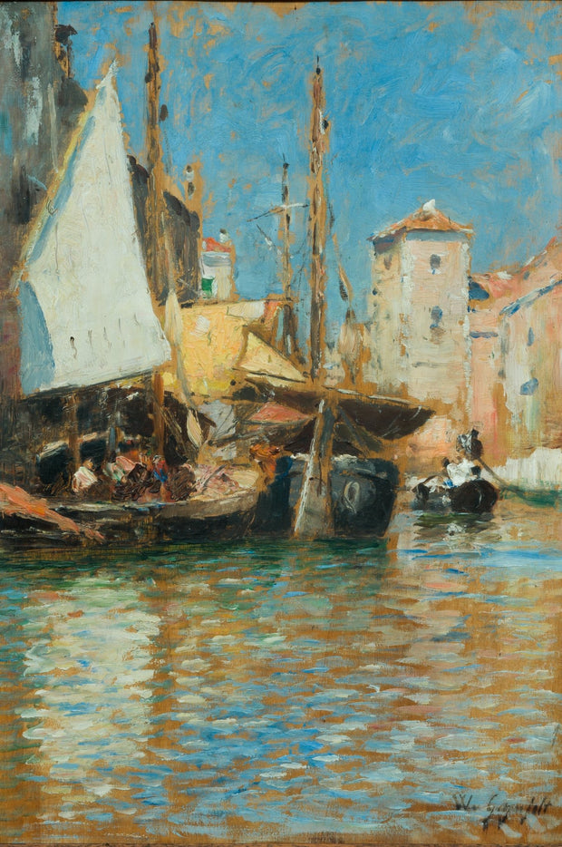 Wilhelm von Gegerfelt - Canal in Venice - CLASSICARTWORKS
