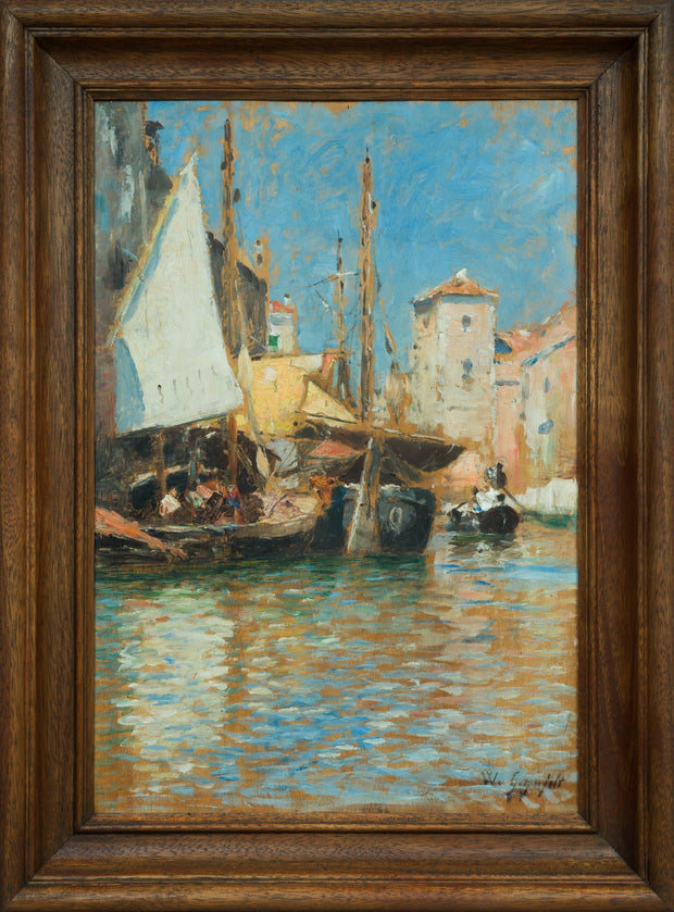 Wilhelm von Gegerfelt - Canal in Venice - CLASSICARTWORKS