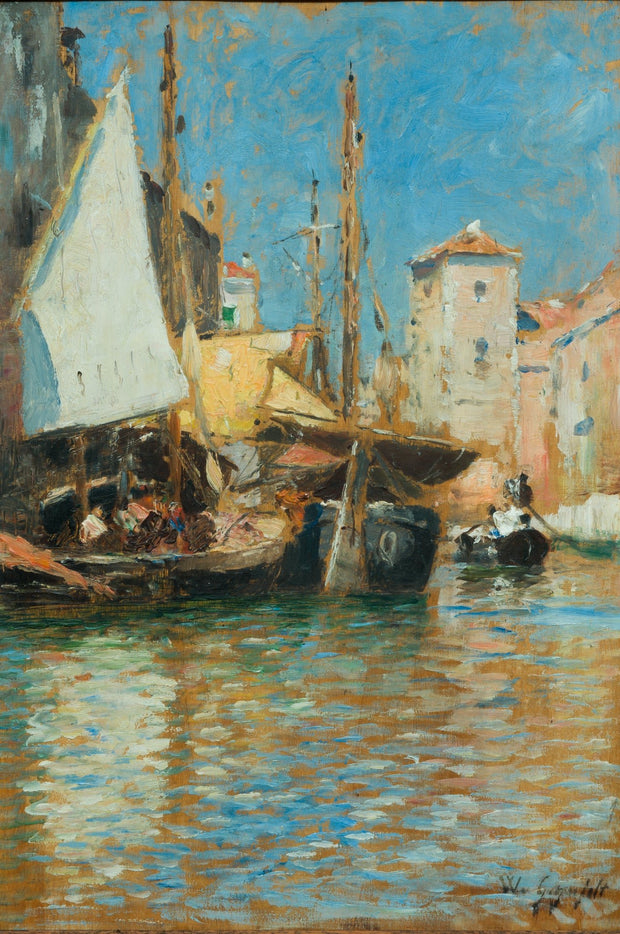 Wilhelm von Gegerfelt - Canal in Venice - CLASSICARTWORKS